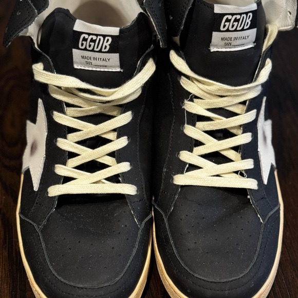 Golden Goose Black and White Sneakers - Picture 1 of 6
